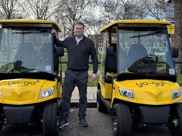 Mit dem Golfbuggy durch London: Ein neues Konzept für die verstopfte Metropole