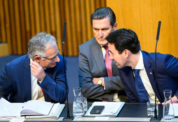 NATIONALRAT-SONDERSITZUNG MIT REGIERUNGSERKLÄRUNG: MARTERBAUER / HANKE / WIEDERKEHR