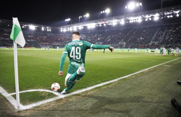 FUSSBALL/BUNDESLIGA/ADMIRAL BUNDESLIGA/22. RUNDE/FUSSBALL-BUNDESLIGA: SK RAPID - GAK Erleichterung für Rapid gegen GAK - sieben Minuten waren die Top-6 weg