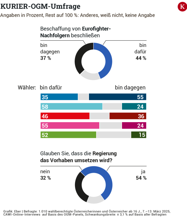Auch Grün-Wähler befürworten Asyl-Pläne und neue Abfangjäger
