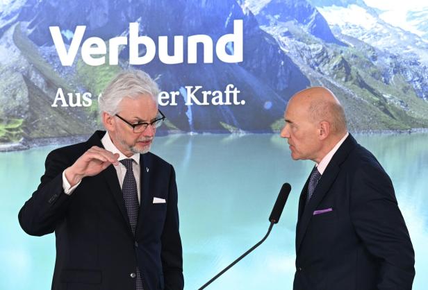 BILANZ-PK VERBUND AG "JAHRESERGEBNIS 2024": STRUGL / KOLLMANN Verbund-CEO Michael Strugl und CFO Peter Kollmann sehen den Energiekonzern auf einem guten Weg