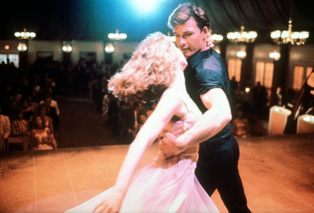 Patrick Swayze und Jennifer Grey tanzen in „Dirty Dancing“.