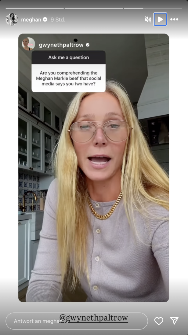 Gwyneth Paltrow und Herzogin Meghan können über Gerücht über sie nur lachen