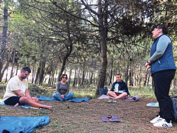 Waldbaden in den Wäldern rund um Lignano