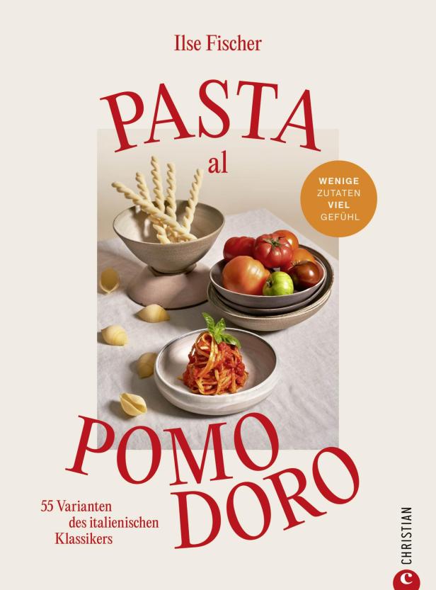 Das Cover des Kochbuchs „Pasta al Pomodoro“ von Ilse Fischer.