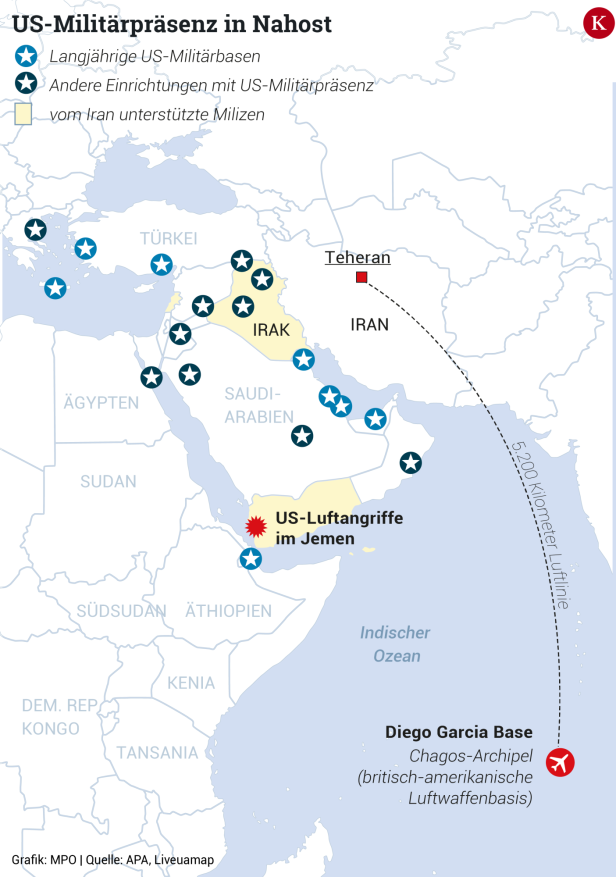 Darstellung der Lage von Diego Garcia Greift Israel bald den Iran an? Was darauf hindeutet