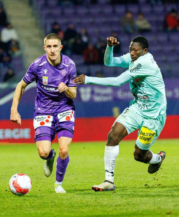 FUSSBALL/BUNDESLIGA/ADMIRAL BUNDESLIGA/14. RUNDE/ FUSSBALL BUNDESLIGA: FK AUSTRIA WIEN - TSV EGGER GLAS HARTBERG Sensation im Cup: Austria vergibt gegen Hartberg die Finalchance