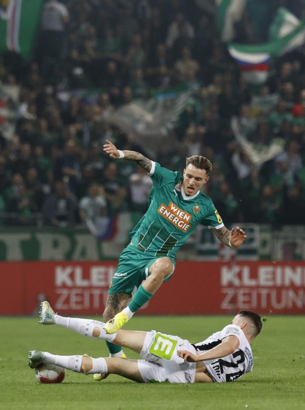 FUSSBALL: ADMIRAL BUNDESLIGA / MEISTERRUNDE / 2. RUNDE: SK PUNTIGAMER STURM GRAZ - SK RAPID Gegen Rapid hatte Sturm wieder die Flutlicht-Highlights und siegt