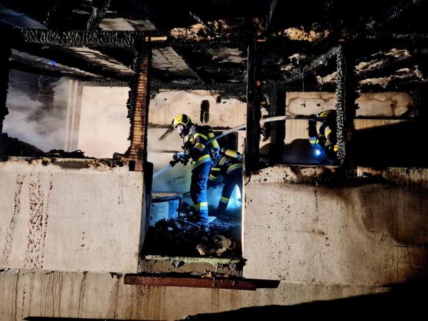 Feuer vernichtete Wohnhaus in der Steiermark bis auf die Grundmauern