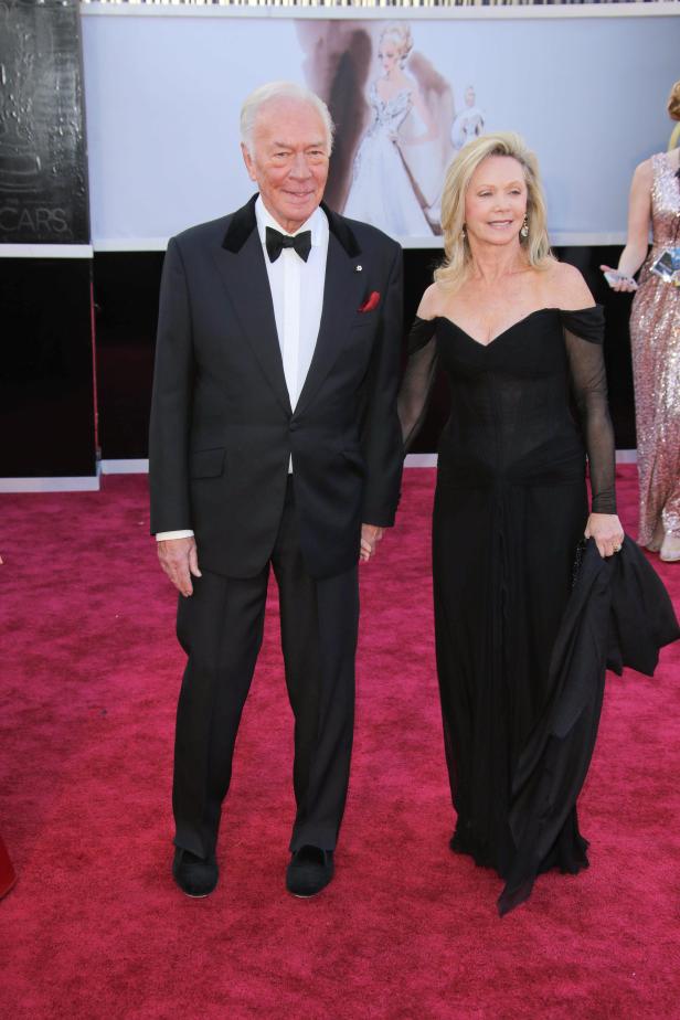 Christopher Plummer und Elaine Taylor auf dem roten Teppich.