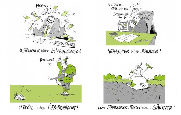 Neue Jobs für Ex-ÖVP-Regierungsleute: Wir gratulieren! Heavy Metall-gewerkschafter
