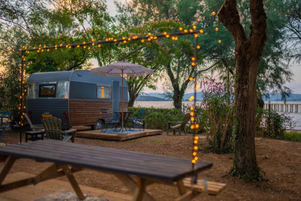Das Trasimeno Glamping Resort am Trasimenischen See in Umbrien, Italien.