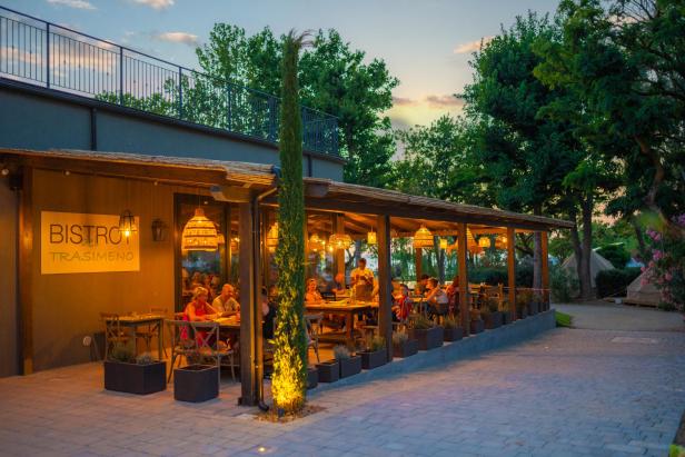 Das Trasimeno Glamping Resort am Trasimenischen See in Umbrien, Italien.