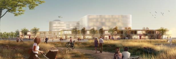 So könnte die neue Uniklinik Wiener Neustadt aussehen.
