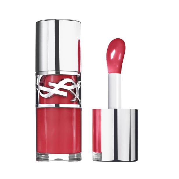 Ein roter Lipgloss von Yves Saint Laurent mit Applikator.