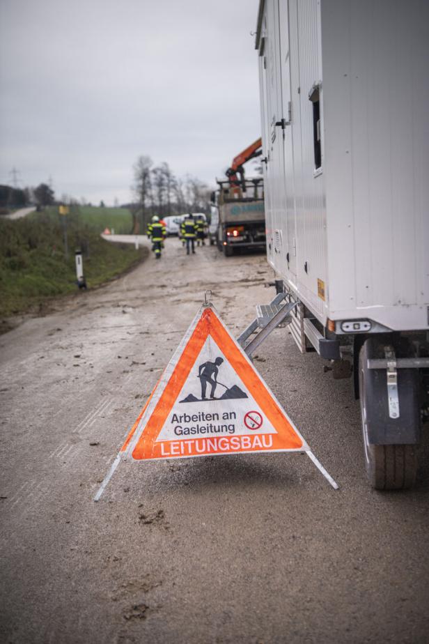 Appell an Bauherrn nach geborstener Gasdruckleitung im Bezirk Amstetten