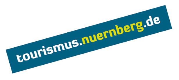 Das Logo von Tourismus Nürnberg mit der Webadresse tourismus.nuernberg.de.
