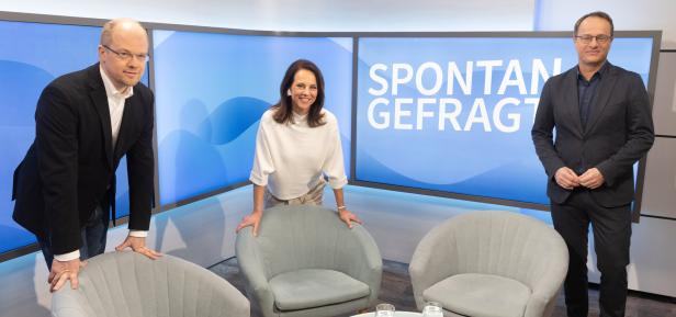 Spontan gefragt Diskutierten bei "Spontan gefragt": Immunologe Andreas Bergthaler, TV-Talkerin und promovierte Medizinerin Vera Russwurm und Sendungsmoderator und Genetiker Markus Hengstschläger (v.l.n.r.).