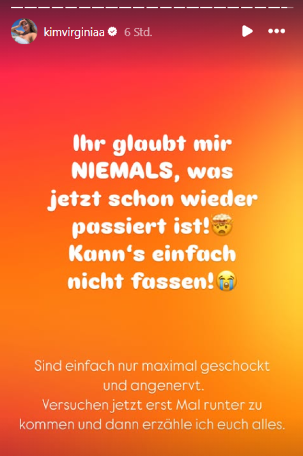 Kim Virginia berichtet über "Vorfall mit körperlicher Gewalt"