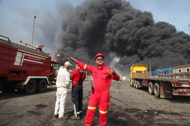 Explosion at the Shahid Rajaee port in Bandar Abbas Hafen-Explosion im Iran: Mindestens 46 Tote, mehr als 1.000 Verletzte