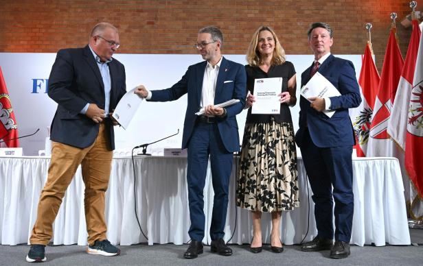 NR-WAHL: PRÄSENTATION FPÖ "WAHLPROGRAMM": SCHIEFER / KICKL / BELAKOWITSCH  / NEMETH
