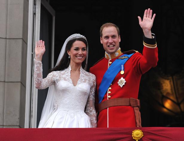 William und Kate am Tag ihrer Hochzeit