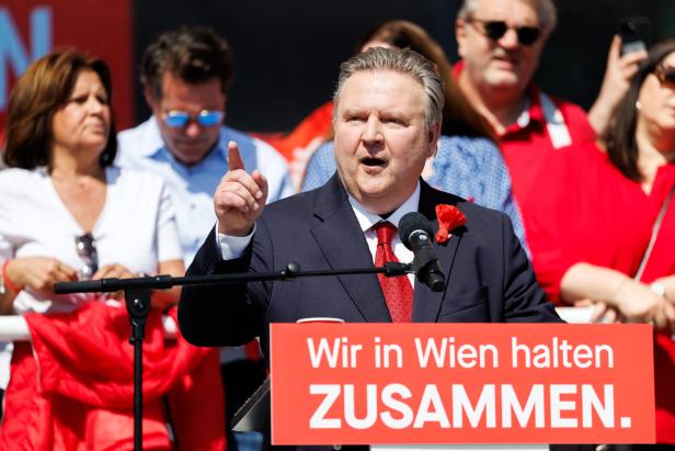Bürgermeister Michael Ludwig gab der FPÖ beim Maiaufmarsch der SPÖ einen klaren Korb