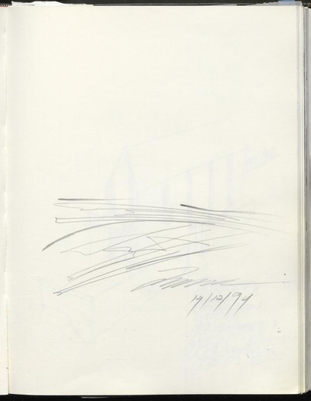 Eine Skizze von Zaha Hadids „Stadtlaboratory“.
