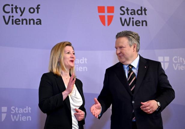 WIEN: KOALITIONSVERHANDLUNGEN SPÖ UND NEOS - EMMERLING / LUDWIG WIEN: KOALITIONSVERHANDLUNGEN SPÖ UND NEOS - EMMERLING / LUDWIG