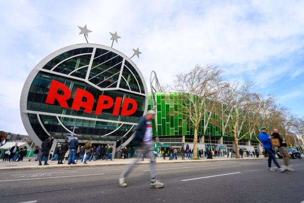 Das Rapid-Stadion in Hütteldorf.