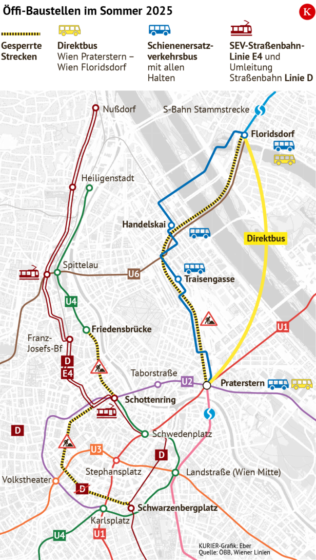 Die Sperren auf der S-Bahn Stammstrecke und der U4