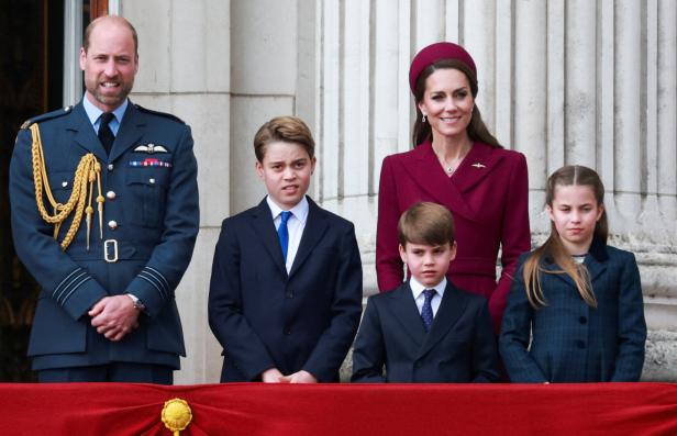 Prinz William und Prinzessin Kate mit ihren Kindern George, Louis und Charlotte