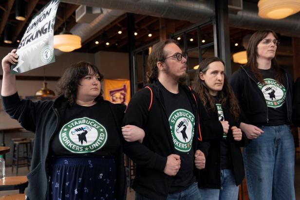 Starbucks workers strike in Seattle