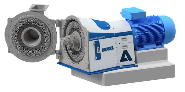 Substrate Refiner von Andritz: Mit solchen Maschinen lässt sich die Struktur und Geometrie von Holzfasern genau einstellen.