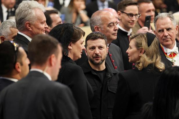 Wolodymir Selenski Pope Leo XIV's inaugural Mass at the Vatican