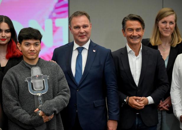 JJ, representing Austria, winner of the 2025 Eurovision Song Contest, returns to Vienna