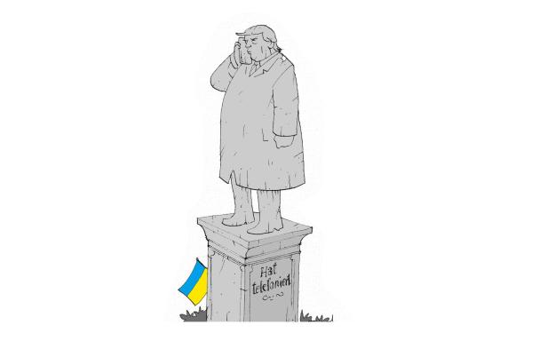 Das Trump-Denkmal in Kiew. 46-215444994