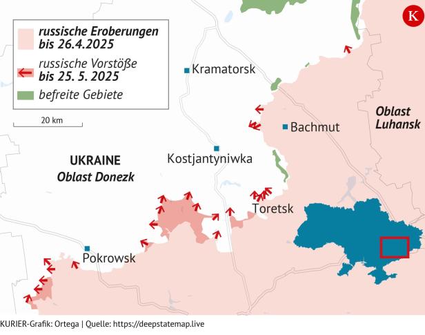 Aktuelle Lage an der Donbass-Front