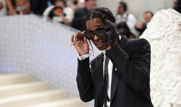 A$AP Rocky auf dem roten Teppich der Met Gala in New York City.