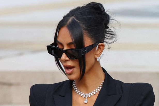 FILE PHOTO: Kim Kardashian takes stand in Paris robbery trial