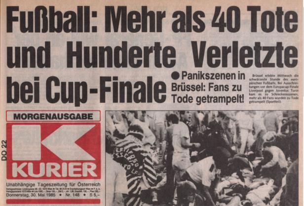 Auflage ausverkauft: Der KURIER berichtete am Tag danach auf drei Seiten. 46-215622054