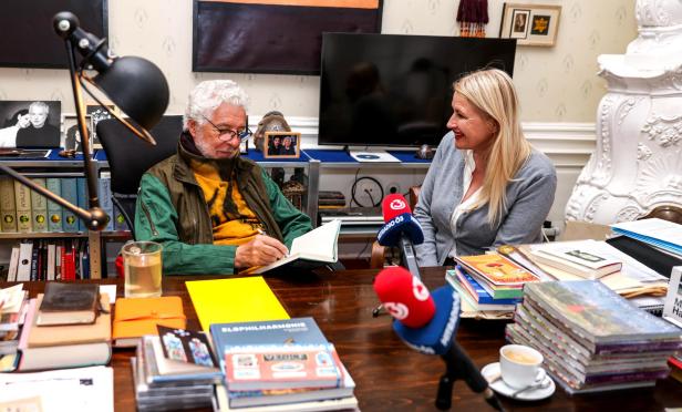 André Heller und Claudia Stöckl