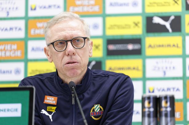 PK SK Rapid Wien: Vorstellung des neuen Cheftrainers Peter Stöger