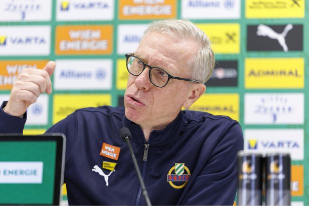 PK SK Rapid Wien: Vorstellung des neuen Cheftrainers Peter Stöger