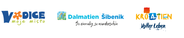Logos von Vodice, Sibenik und Kroatien