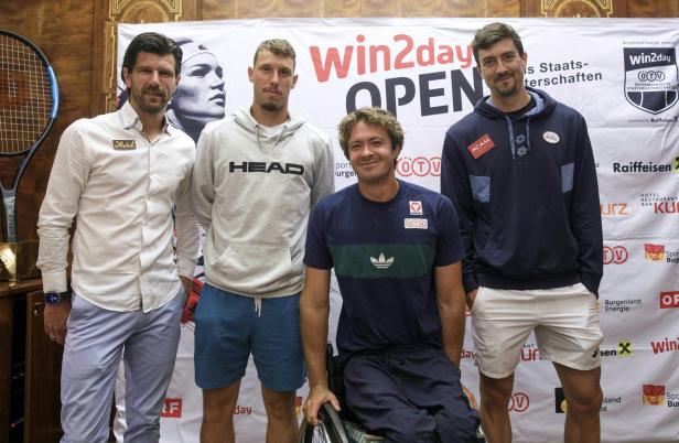 TENNIS PK ÖTV ANL. DER STAATSMEISTERSCHAFTEN IN OBERPULLENDORF: MELZER / MISOLIC / LANGMANN / OFNER