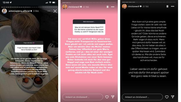 Screenshots von Instagram-Stories Screenshots von Instagram-Stories von Antonia Elena und Christian Wolf