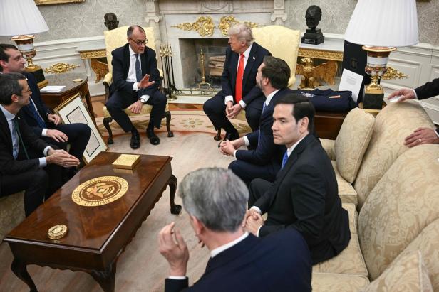US-GERMANY-POLITICS-DIPLOMACY-TRUMP-MERZ