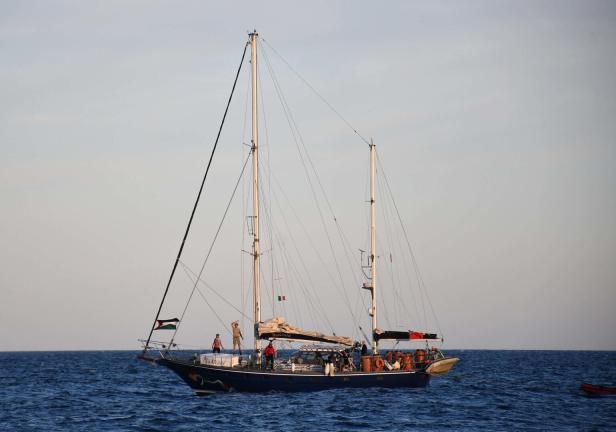 Greta Thunberg arrives in Catania with the Freedom Flotilla Coalition headed to Gaza Greta Thunberg arrives in Catania with the Freedom Flotilla Coalition headed to Gaza