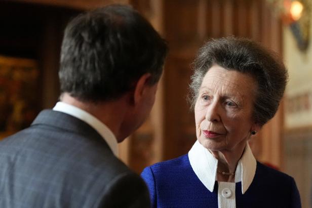 Prinzessin Anne Britain's King Charles attends reception for the King's Award for Enterprise, in Windsor